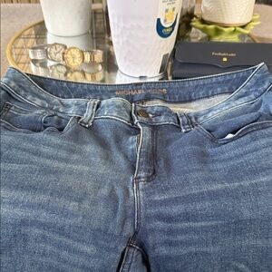 Michael Kors Izzy Skinny Medium Blue Stretch Jeans